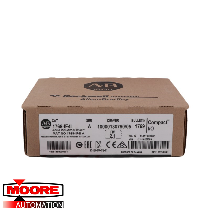 AB | 1769-IF4I | CompactLogix 4 Pt A/I C and V Iso Module