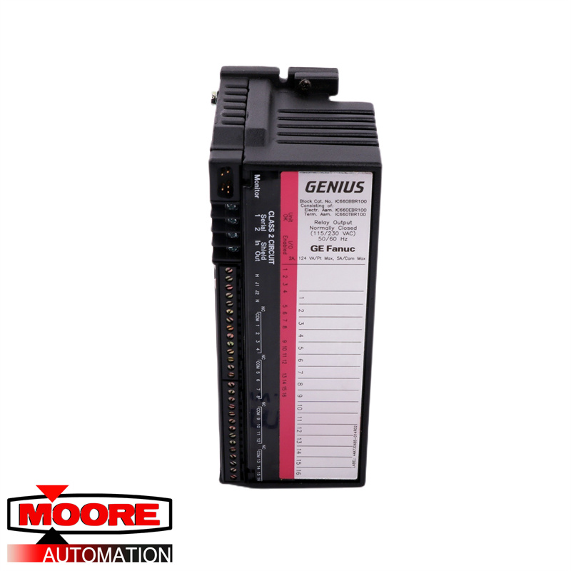 GE |  IC660BBR100 | Block - Relay Output Normally Closed 16 Pt