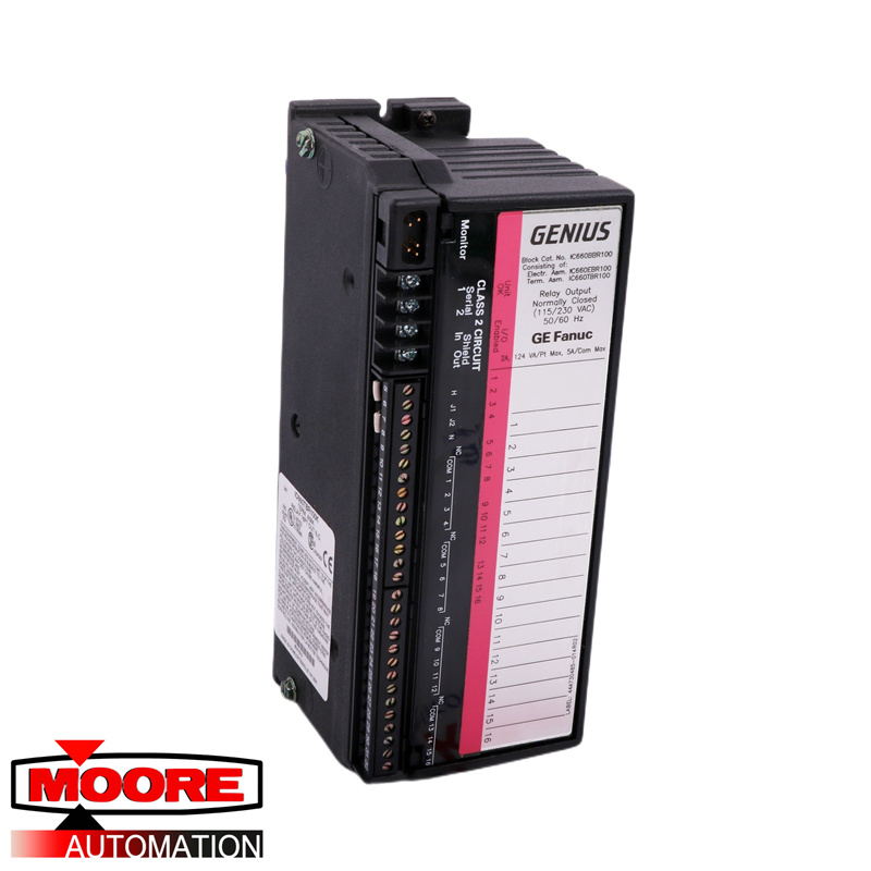 GE |  IC660BBR100 | Block - Relay Output Normally Closed 16 Pt