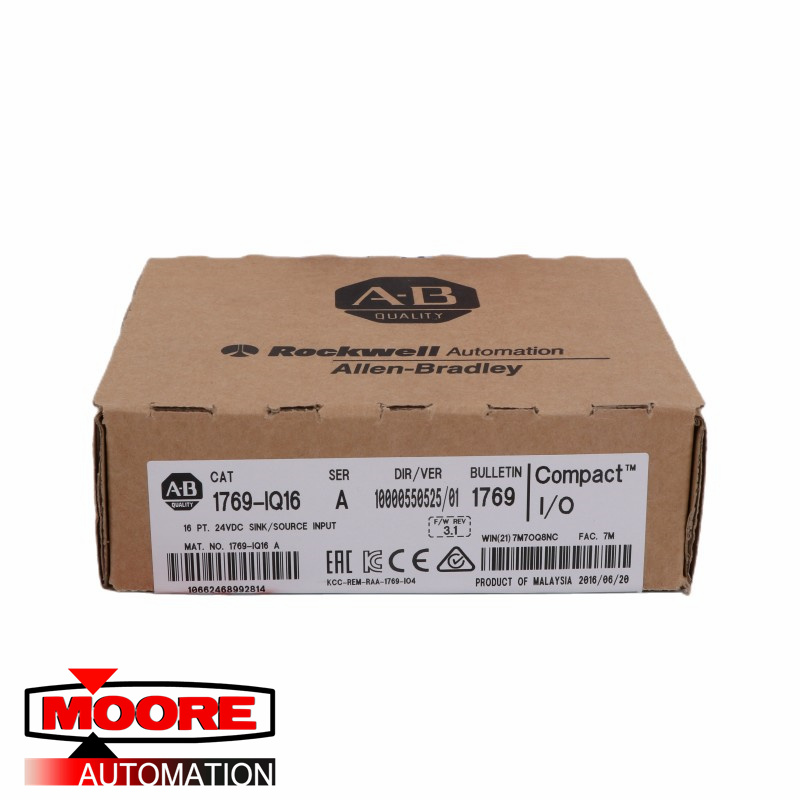 AB  1769-IQ16  CompactLogix 16 Pt 24VDC D/I Module