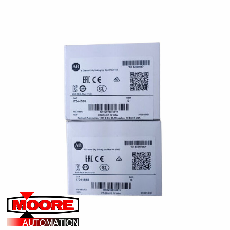 AB  1734-IB8S  Digital Input Module 24VDC 8-Ch Sink Safety