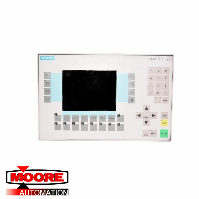 SIEMENS  6AV3627-1JK00-0AX0  OP27 Operator Panel - Monochrome
