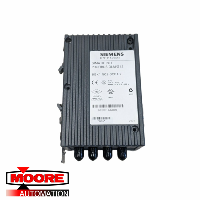 SIEMENS  6GK1502-3CB10  Profibus OLM/G12 Optical Link Module