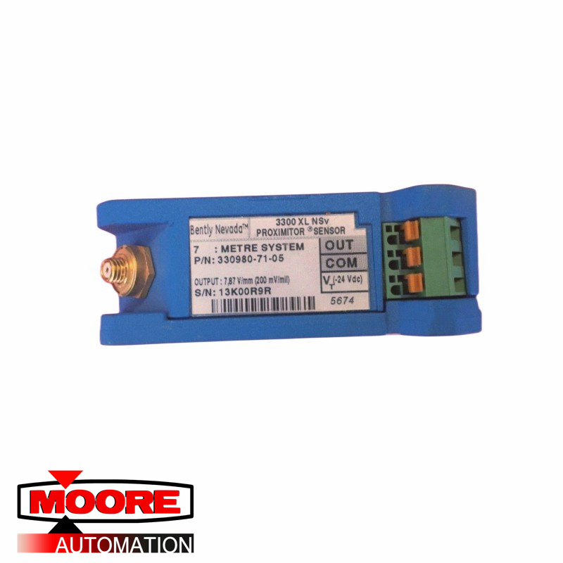BENTLY NEVADA  330980-71-05  3300 XL NSV Proximitor Sensor