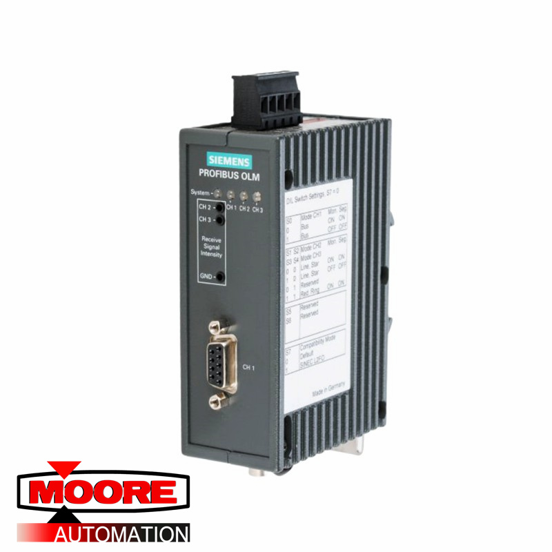 SIEMENS  6GK1502-2CB10  Profibus OLM/G11 V3.1 Optical Link Module