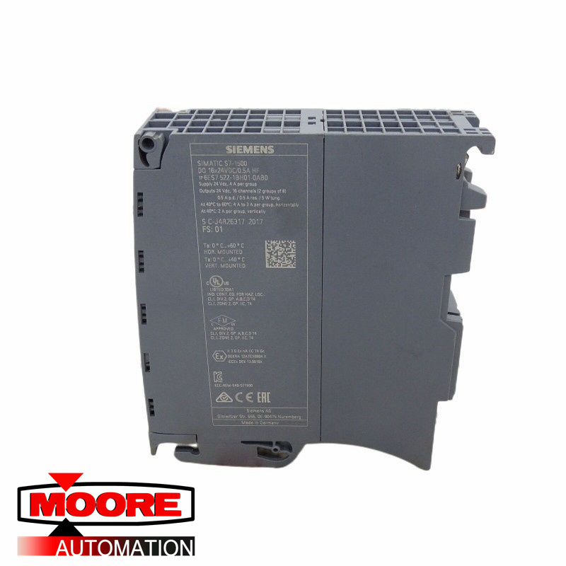 SIEMENS  6ES7522-1BH01-0AB0  S7-1500, DQ 16X24V DC/0.5A HF