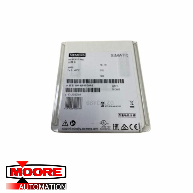 SIEMENS  6ES7954-8LF03-0AA0  SIMATIC S7 MEMORY CARD. 24 MB