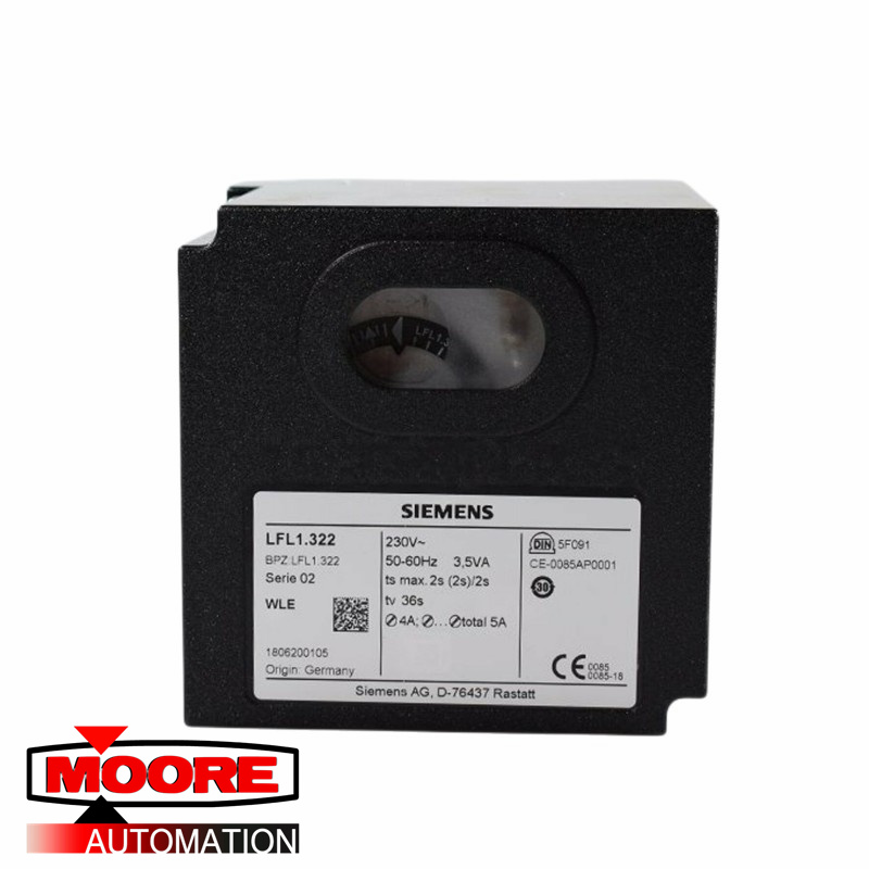 SIEMENS  LFL1.322  Gas Burner Program Controller