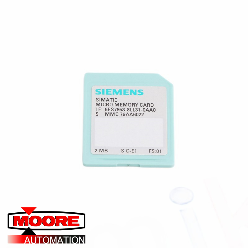 SIEMENS  6ES7953-8LL31-0AA0  Micro Memory Card - 2MB