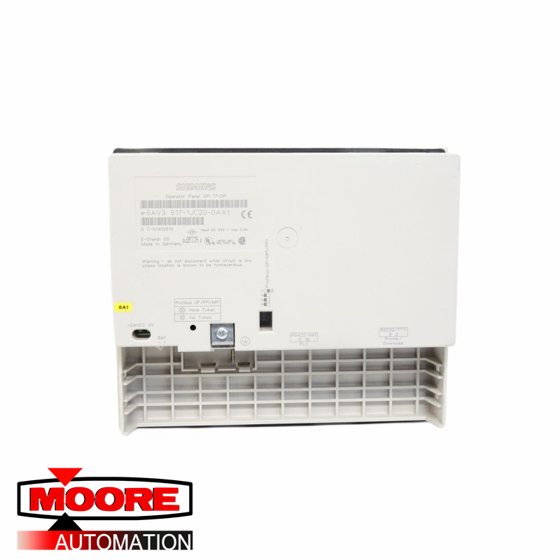 SIEMENS  6AV3617-1JC20-0AX1  OP17 Operator Panel - DP Interface