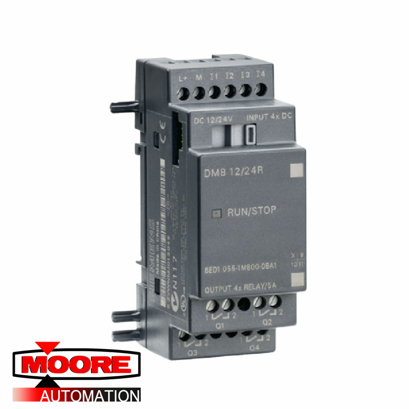 SIEMENS  6ED1055-1MB00-0BA1   LOGO! DM8 12/24R Expansion Module