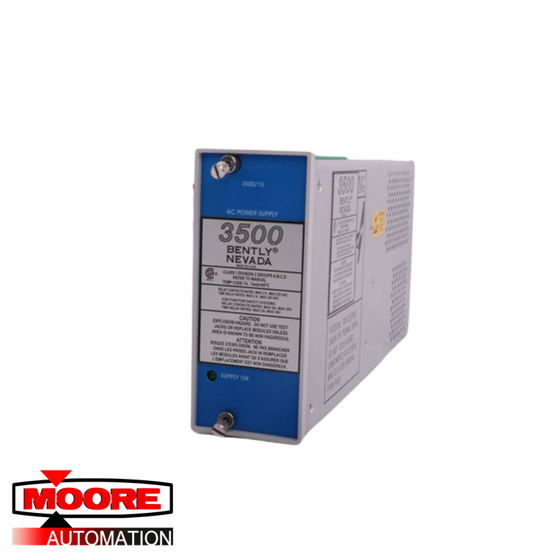 BENTLY NEVADA   3500/15 127610-01	 AC Power Supply Module