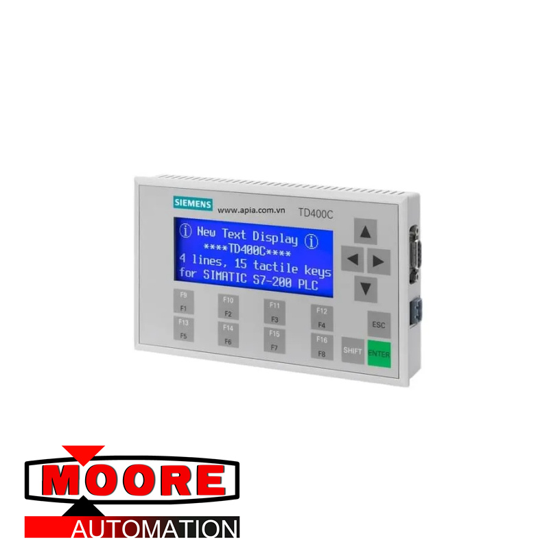 SIEMENS 6AV6640-0AA00-0AX0 TD 400C Text Display