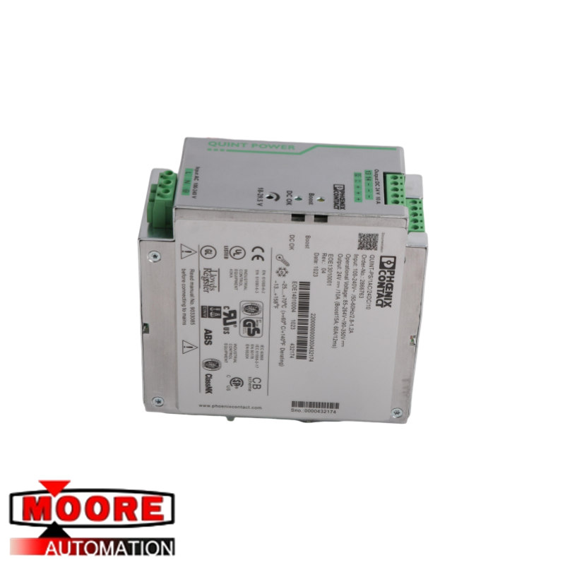Phoenix Contact 2866763 QUINT-PS/1AC/24DC/10 Rail Power Supply (PSU)