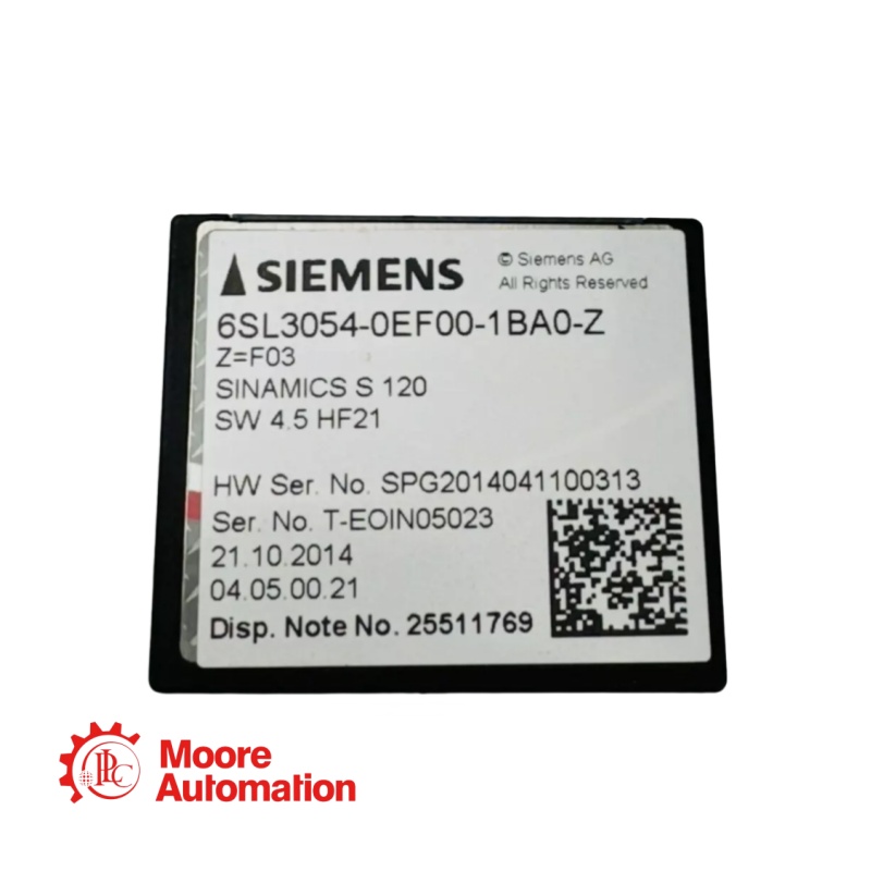 SIEMENS 6SL3054-0EF00-1BA0-Z Drive Controller