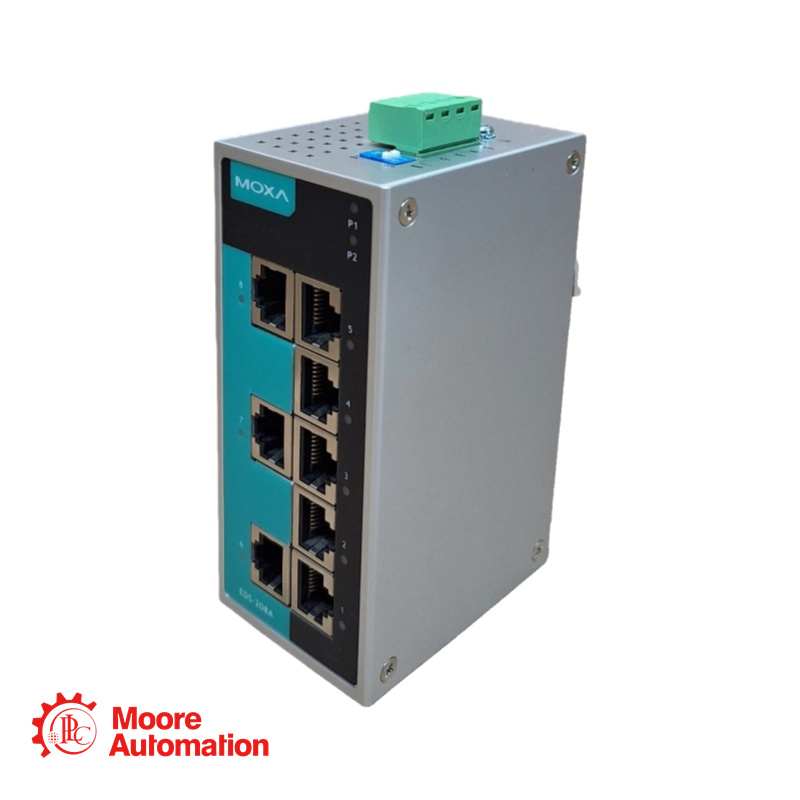 Moxa EDS-208A Compact Unmanaged Ethernet Switch