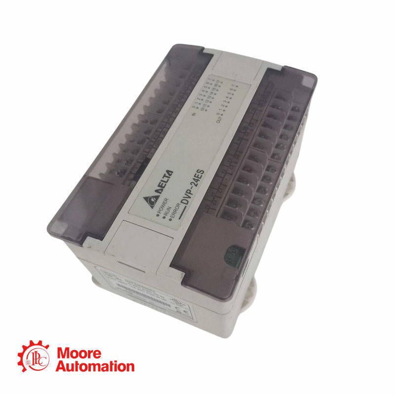 Delta DVP24ES00R2 PLC Controller with 16 Inputs and 8 Relay Outputs