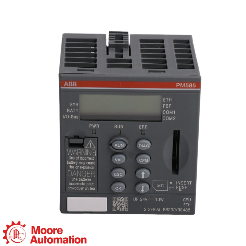 ABB PM582-ETH AC500 PLC CPU with Ethernet