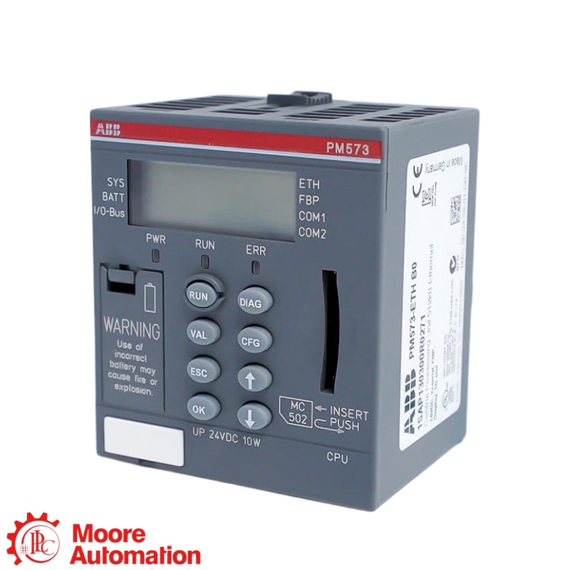ABB PM571-ETH AC500 PLC CPU with Ethernet