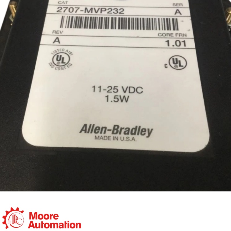 PLC 2707-MVP232 MicroView Panel-Mount Operator Interface