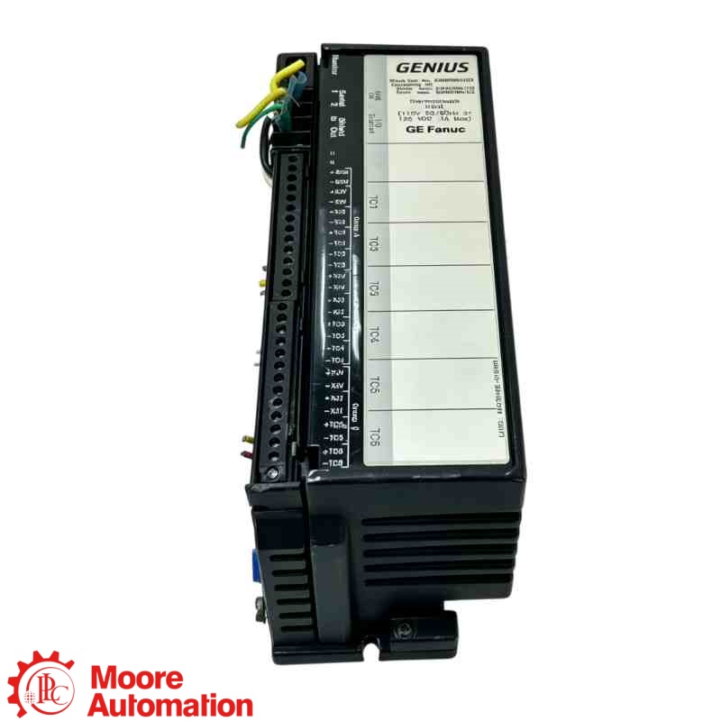GE Fanuc IC660BBA103 Genius I/O 115 VAC/125 VDC Thermocouple 6-Input Block