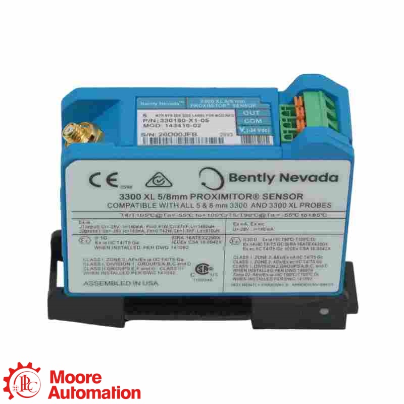 Bently Nevada 330180-X1-05 MOD: 143416-02 3300 XL Proximitor Sensor