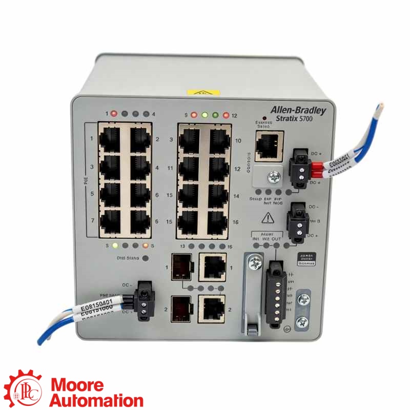 PLC 1783-BMS12T4E2CGP Stratix 5700 18-Port Managed Switch