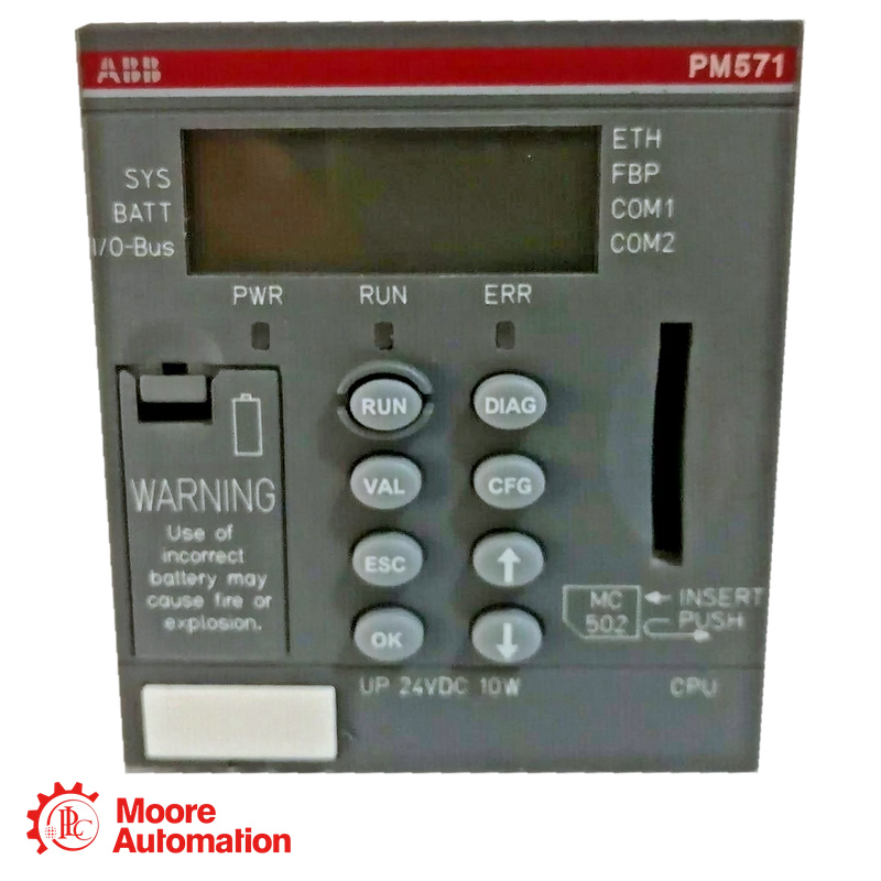 ABB PM5092-T-2ETH 1SAP124700R0173 AC500-eCo V3 Processor Module